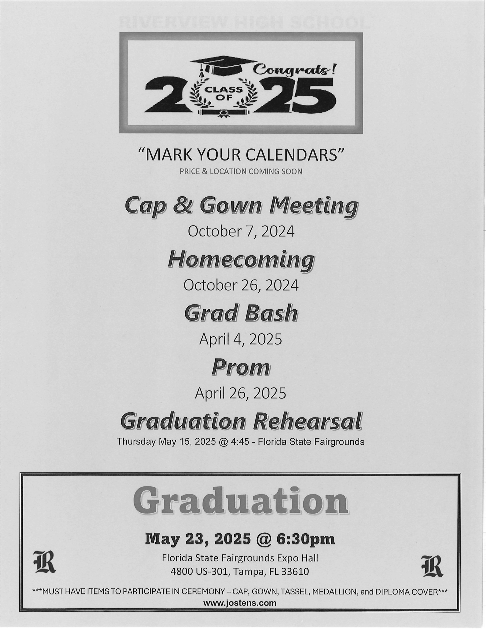 mark your calendar